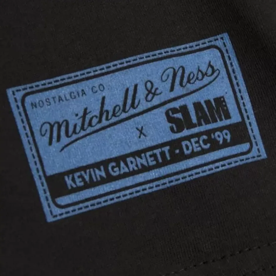 Men Mitchell & Ness T-Shirts & Tops-Slam Cover Longsleeve Minnesota Timberwolves Kevin Garnett