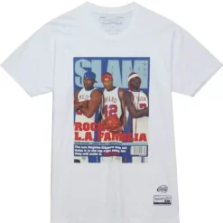 Men Mitchell & Ness T-Shirts & Tops-Slam Cover Los Angeles Clippers