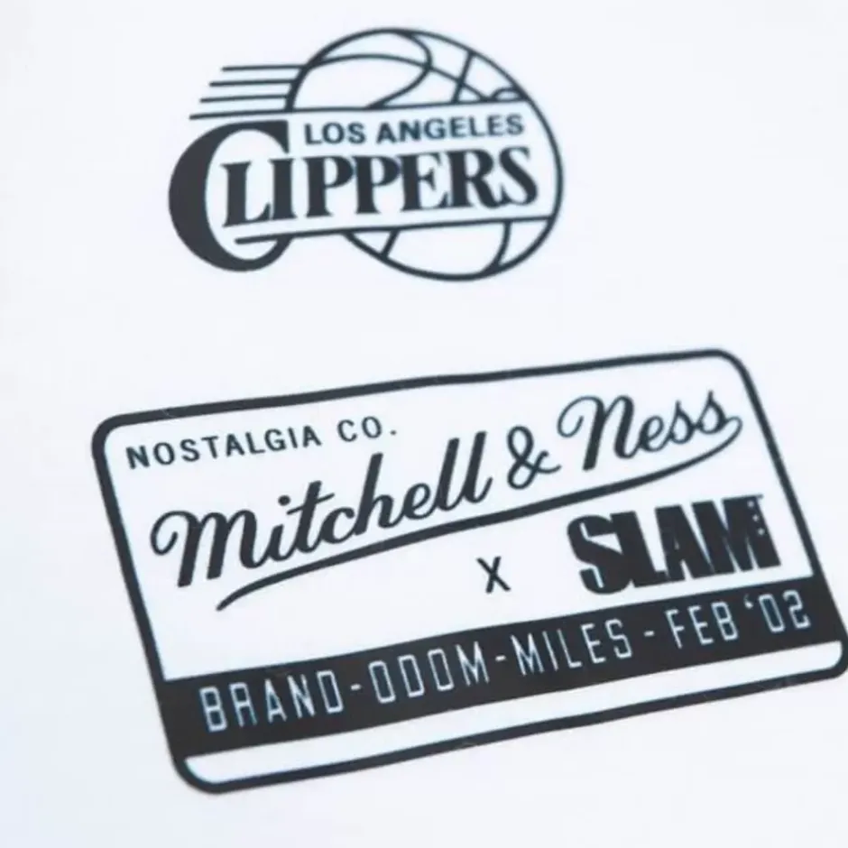 Men Mitchell & Ness T-Shirts & Tops-Slam Cover Los Angeles Clippers