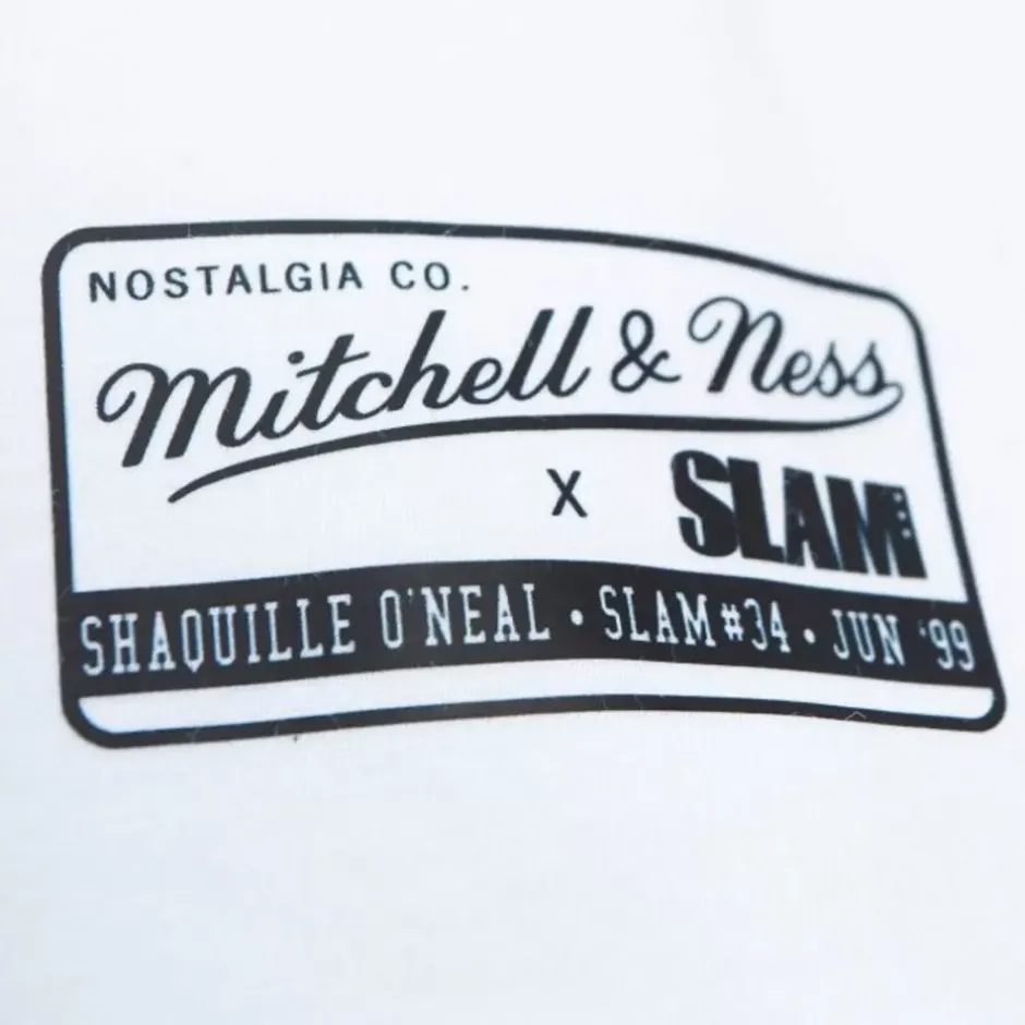 Men Mitchell & Ness T-Shirts & Tops-Slam Cover Los Angeles Lakers Shaquille O'Neal