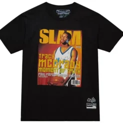 Men Mitchell & Ness T-Shirts & Tops-Slam Cover Orlando Magic Tracy Mcgrady