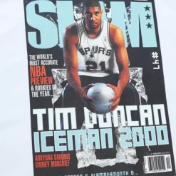 Men Mitchell & Ness T-Shirts & Tops-Slam Cover San Antonio Spurs Tim Duncan