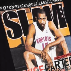 Men Mitchell & Ness T-Shirts & Tops-Slam Cover Tee Toronto Raptors 2000 Vince Carter