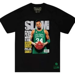 Men Mitchell & Ness T-Shirts & Tops-Slam Covers Tee Boston Celtics Paul Pierce
