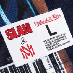 Men Mitchell & Ness T-Shirts & Tops-Slam Sublimated Tank Houston Rockets Steve Francis