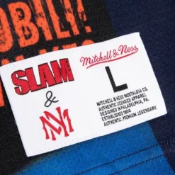 Men Mitchell & Ness T-Shirts & Tops-Slam Sublimated Tank New Jersey Nets Kenyon Martin