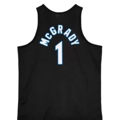 Men Mitchell & Ness T-Shirts & Tops-Slam Sublimated Tank Orlando Magic Tracy Mcgrady