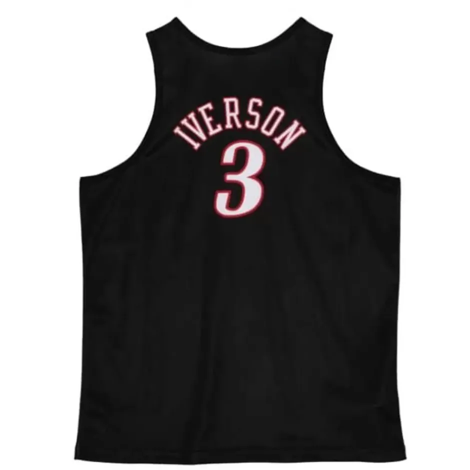 Men Mitchell & Ness T-Shirts & Tops-Slam Sublimated Tank Philadelphia 76Ers Allen Iverson