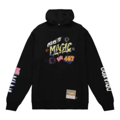 Men Mitchell & Ness Hoodies & Sweatshirts-Slap Sticker Hoodie Orlando Magic