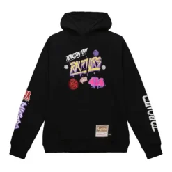 Men Mitchell & Ness Hoodies & Sweatshirts-Slap Sticker Hoodie Toronto Raptors