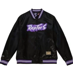 Men Mitchell & Ness Jackets & Outerwear-Slap Sticker Reversible Jacket Toronto Raptors