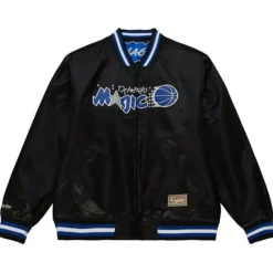 Men Mitchell & Ness Jackets & Outerwear-Slap Sticker Reversible Jacket Orlando Magic