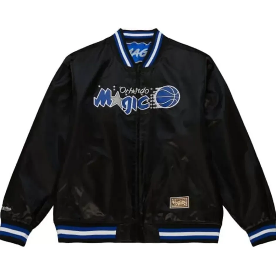 Men Mitchell & Ness Jackets & Outerwear-Slap Sticker Reversible Jacket Orlando Magic