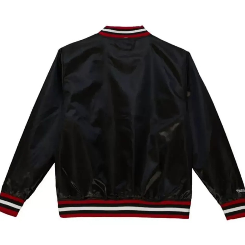 Men Mitchell & Ness Jackets & Outerwear-Slap Sticker Reversible Jacket Chicago Bulls