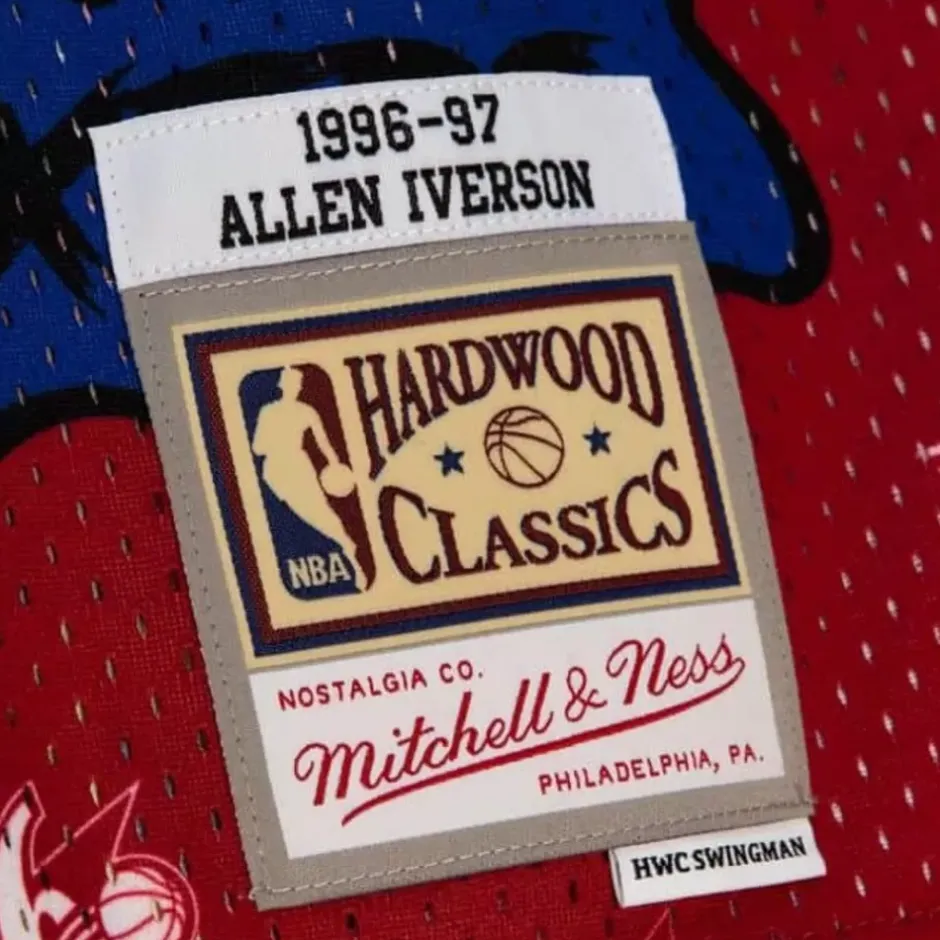 Mitchell & Ness Nba Swingman-Slap Sticker Swingman Allen Iverson Philadelphia 76Ers 1996-97 Jersey