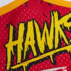 Men Mitchell & Ness Shorts-Slap Sticker Swingman Atlanta Hawks 1986-87 Shorts