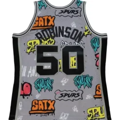 Mitchell & Ness Nba Swingman-Slap Sticker Swingman David Robinson San Antonio Spurs 1998-99 Jersey