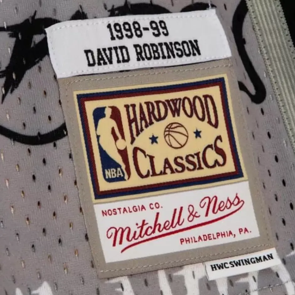 Mitchell & Ness Nba Swingman-Slap Sticker Swingman David Robinson San Antonio Spurs 1998-99 Jersey