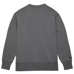 Men Mitchell & Ness Hoodies & Sweatshirts-Snow Washed Fleece Crew Current Logo Detroit Red Wings