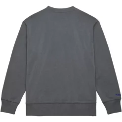 Men Mitchell & Ness Hoodies & Sweatshirts-Snow Washed Fleece Crew Los Angeles Dodgers