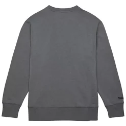 Men Mitchell & Ness Hoodies & Sweatshirts-Snow Washed Fleece Crew Pittsburgh Penguins