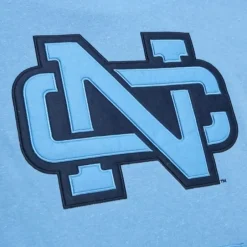 Men Mitchell & Ness Hoodies & Sweatshirts-Snow Washed Fleece Hoodie University Of North Carolina