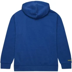 Men Mitchell & Ness Hoodies & Sweatshirts-Snow Washed Fleece Hoodie Golden State Warriors