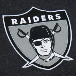Men Mitchell & Ness Hoodies & Sweatshirts-Snow Washed Fleece Hoodie Oakland Raiders