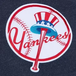 Men Mitchell & Ness Hoodies & Sweatshirts-Snow Washed Fleece Hoodie New York Yankees