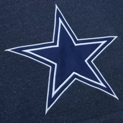 Men Mitchell & Ness Hoodies & Sweatshirts-Snow Washed Fleece Hoodie Dallas Cowboys