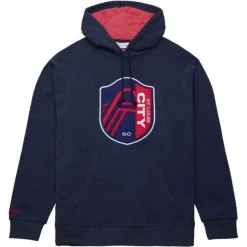 Men Mitchell & Ness Hoodies & Sweatshirts-Snow Washed Fleece Hoodie Current Logo St. Louis City Sc
