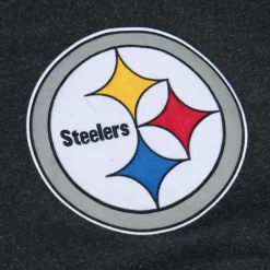 Men Mitchell & Ness Hoodies & Sweatshirts-Snow Washed Fleece Hoodie Pittsburgh Steelers
