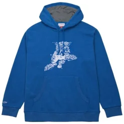 Men Mitchell & Ness Hoodies & Sweatshirts-Snow Washed Fleece Hoodie University Of Kentucky