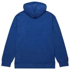 Men Mitchell & Ness Hoodies & Sweatshirts-Snow Washed Fleece Hoodie Atlanta Braves