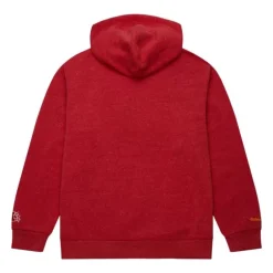 Men Mitchell & Ness Hoodies & Sweatshirts-Snow Washed Fleece Hoodie Kansas City Chiefs