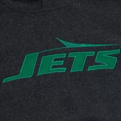 Men Mitchell & Ness Hoodies & Sweatshirts-Snow Washed Fleece Hoodie New York Jets