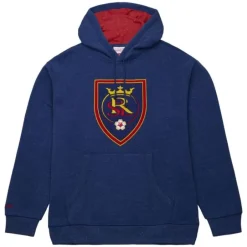 Men Mitchell & Ness Hoodies & Sweatshirts-Snow Washed Fleece Hoodie Current Logo Real Salt Lake