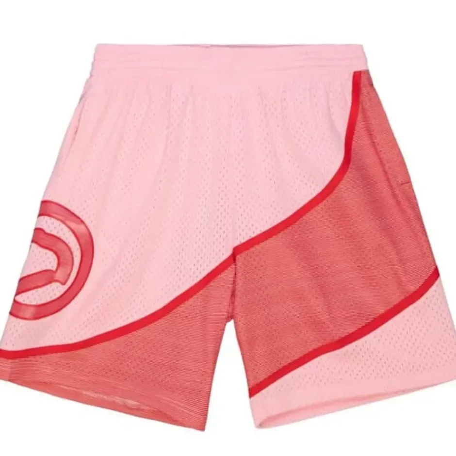 Men Mitchell & Ness Shorts-Space Knit Swingman Atlanta Hawks 1986-87 Shorts