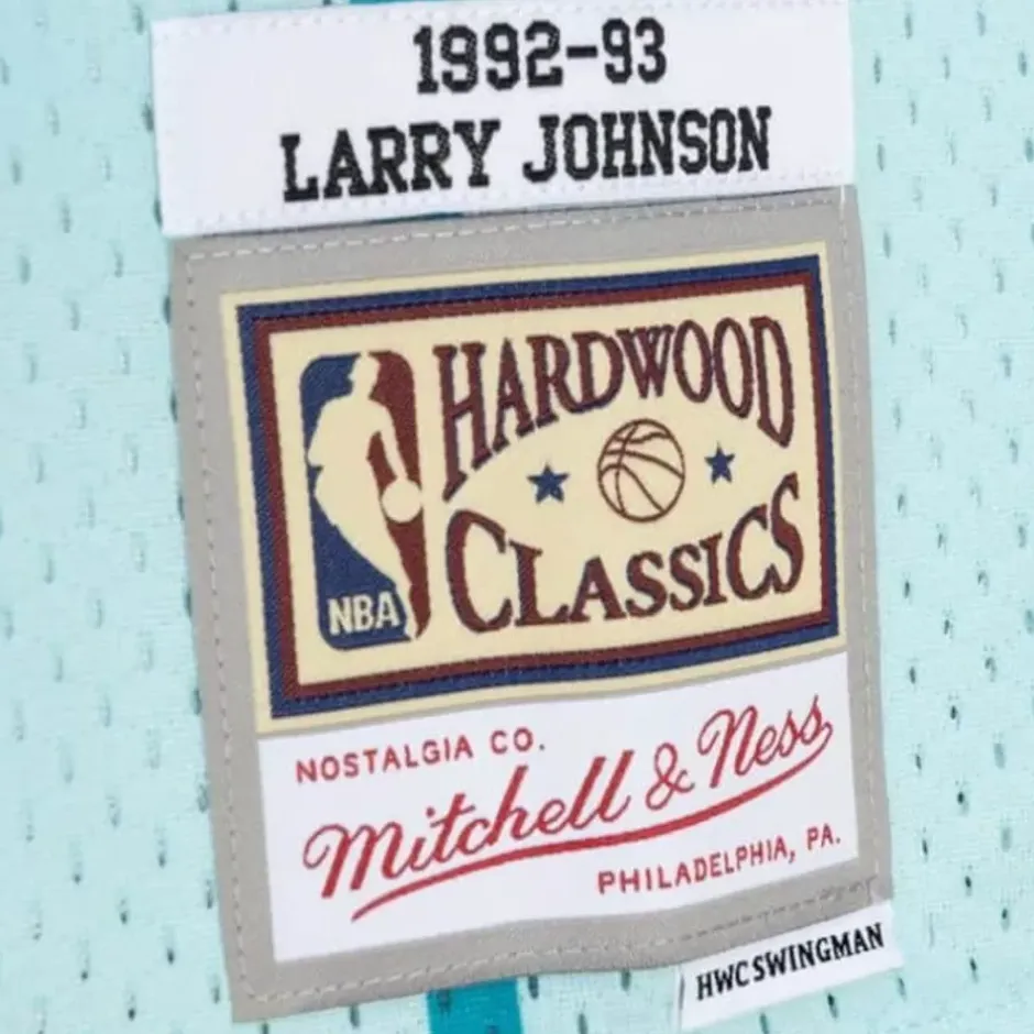Mitchell & Ness Nba Swingman-Space Knit Swingman Larry Johnson Charlotte Hornets 1992-93 Jersey