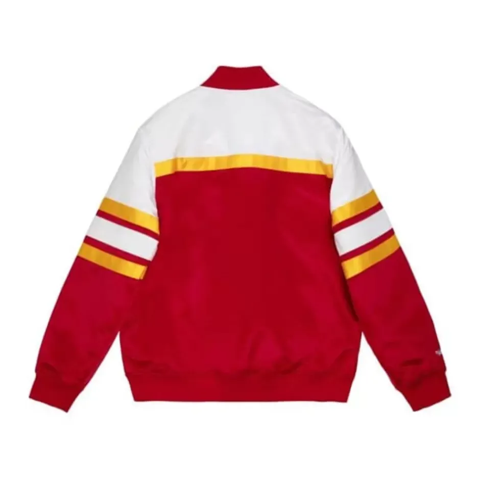 Men Mitchell & Ness Jackets & Outerwear-Special Script Heavyweight Satin Jacket Houston Rockets