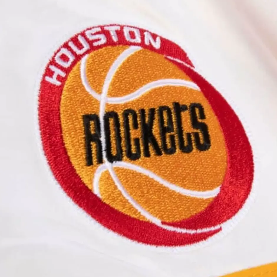 Men Mitchell & Ness Jackets & Outerwear-Special Script Heavyweight Satin Jacket Houston Rockets