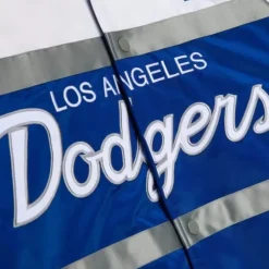 Men Mitchell & Ness Jackets & Outerwear-Special Script Heavyweight Satin Jacket Los Angeles Dodgers
