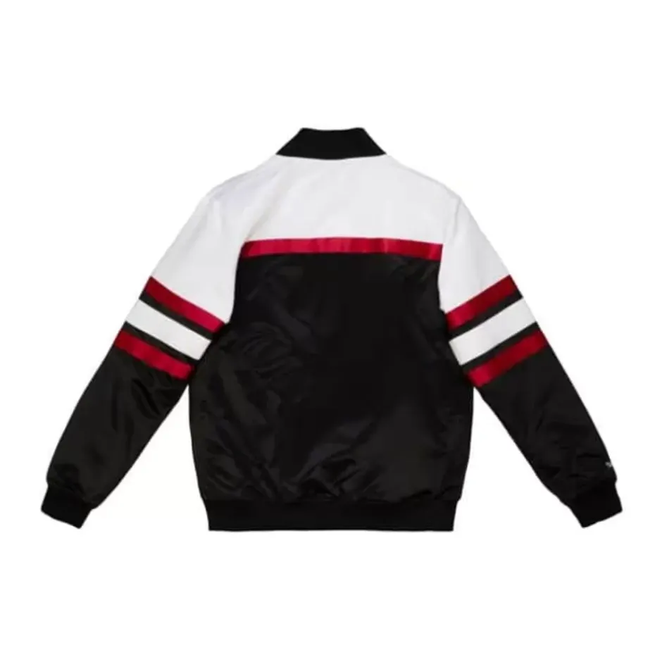 Men Mitchell & Ness Jackets & Outerwear-Special Script Heavyweight Satin Jacket Miami Heat