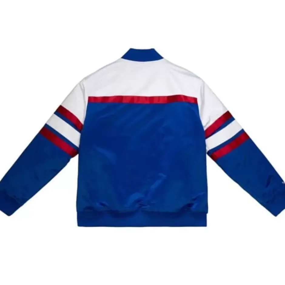 Men Mitchell & Ness Jackets & Outerwear-Special Script Heavyweight Satin Jacket Atlanta Braves