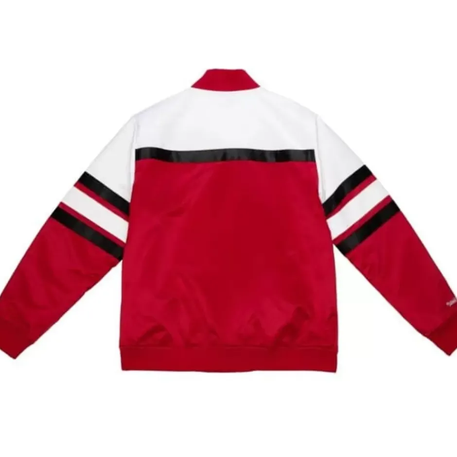 Men Mitchell & Ness Jackets & Outerwear-Special Script Heavyweight Satin Jacket Chicago Bulls