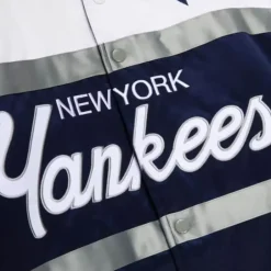 Men Mitchell & Ness Jackets & Outerwear-Special Script Heavyweight Satin Jacket New York Yankees
