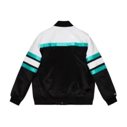 Men Mitchell & Ness Jackets & Outerwear-Special Script Heavyweight Satin Jacket Vancouver Grizzlies