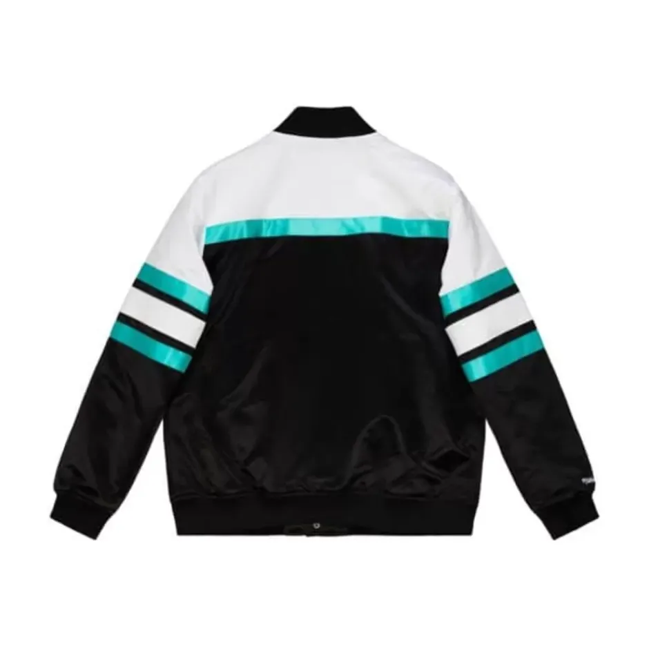Men Mitchell & Ness Jackets & Outerwear-Special Script Heavyweight Satin Jacket Vancouver Grizzlies
