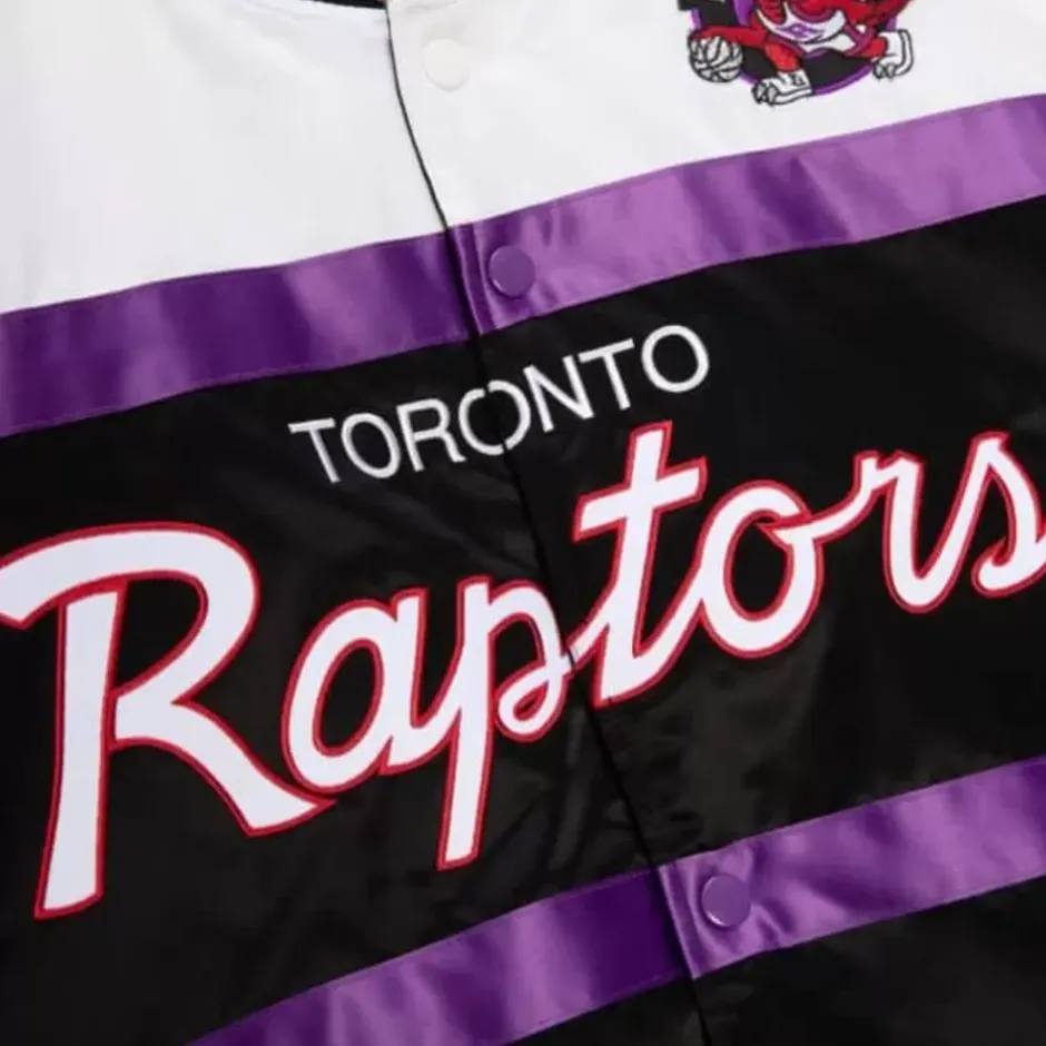 Men Mitchell & Ness Jackets & Outerwear-Special Script Heavyweight Satin Jacket Toronto Raptors