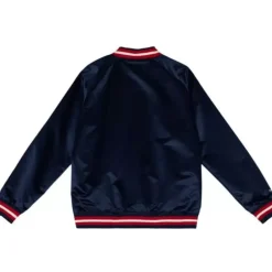 Men Mitchell & Ness Jackets & Outerwear-Special Script Light Weight Satin Jacket New York Rangers